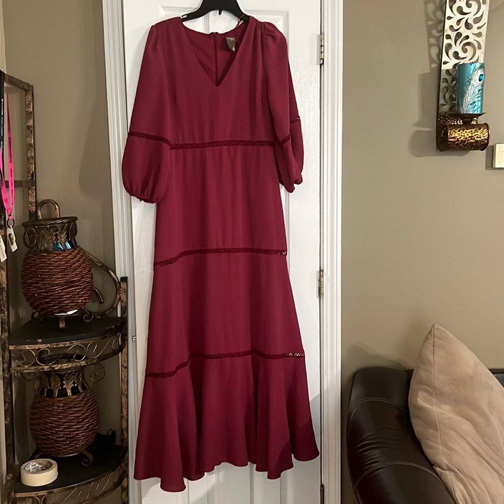 Taylor embroidered maxi dress
